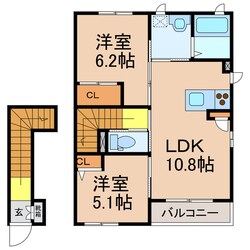 リジエール甲南の物件間取画像